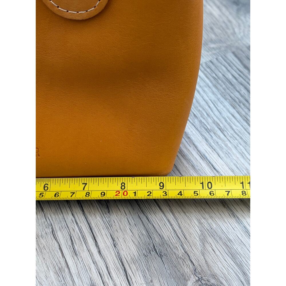 Portland Leather Folklore Small Raindrop Snap Bag Sunflower Yellow w/ Flowers - Picture 11 of 14